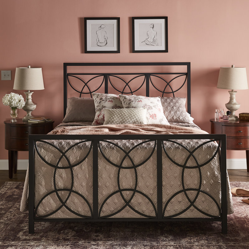 Black Metal Bed Frame Queen Wayfair Mahilanya